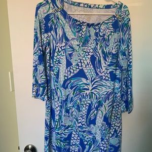 Lilly Pulitzer UPF 50+ Sophie Dress Resort White Canopy Chaos Size Medium